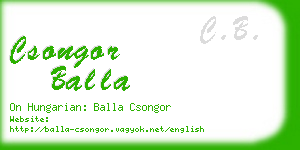 csongor balla business card
